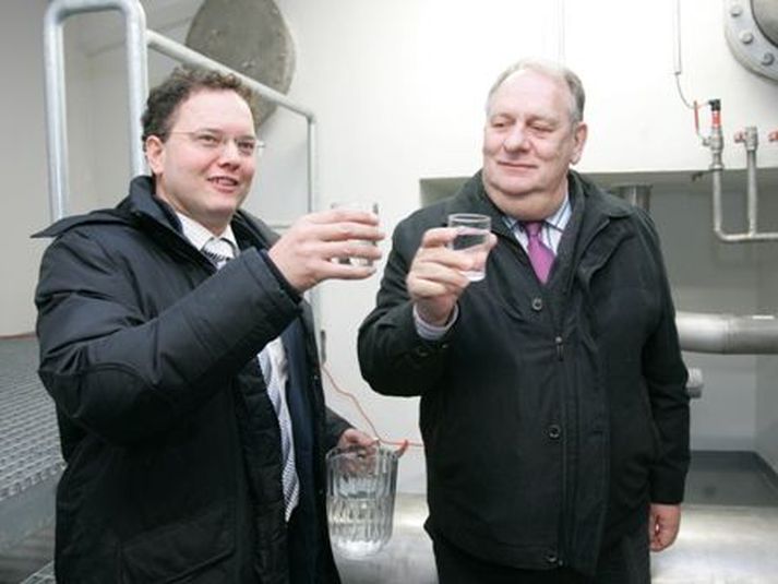 Ómar Stefánsson ásamt Gunnari Birgissyni.