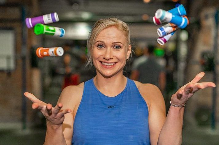 Anníe Mist Þórisdóttir er búin að taka stóra ákvörðun og ætlar að byrja að keppa aftur í CrossFit á árinu 2021. Hér er hún að auglýsa Nuun á Instagram síðunni sinni.