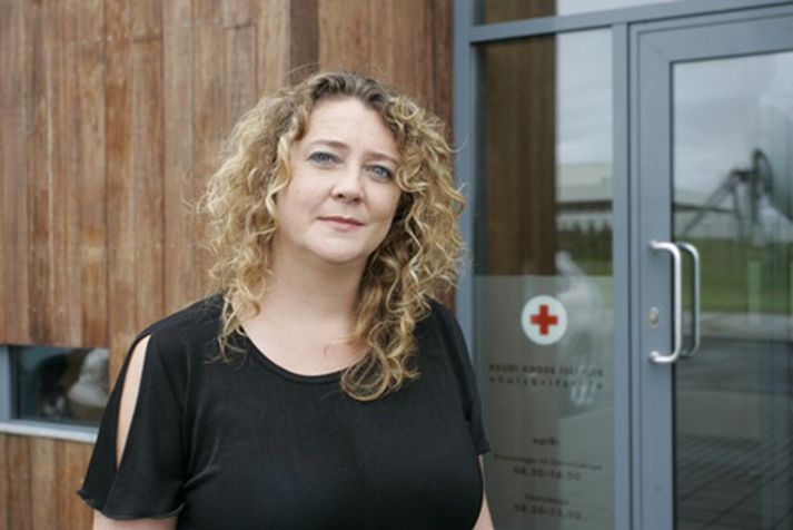 Sólveig Ólafsdóttir hjá Rauða krossinum. Mynd/ Vilhelm.