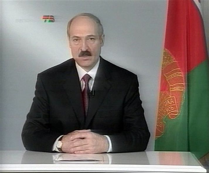 Alexander Lúkasjenko, forseti Hvíta-Rússlands.