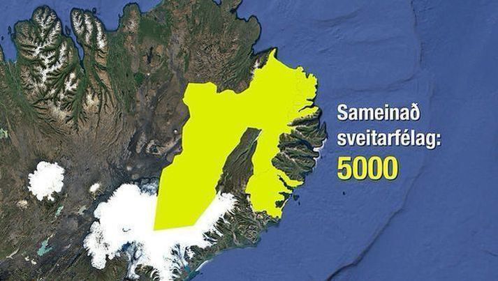 Nýtt sveitarfélag telur um fimmþúsund íbúa. 