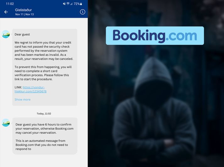 CERT-Is hefur varað fólk við netsvikurum sem reyna að svindla á fólki á bókunarsíðunni Booking.com.