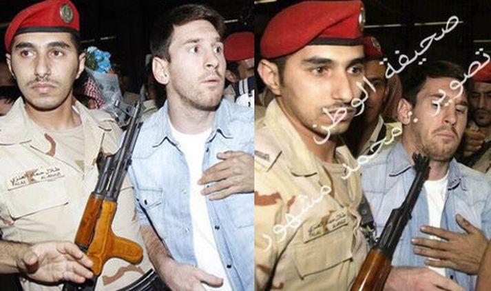 Messi leist ekki á blikuna.