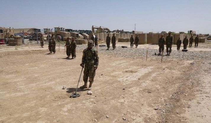 Camp Shaheen er í norðurhluta Afganistan.