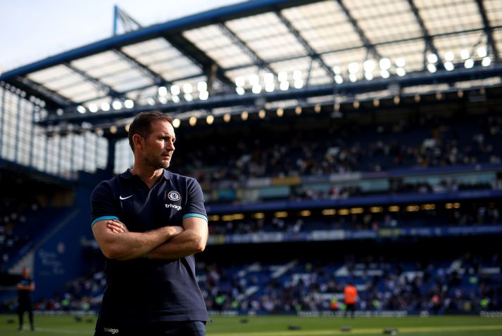 Frank Lampard stýrði sínum síðasta leik hjá Chelsea í gær