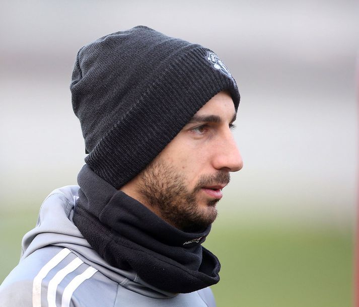 Henrik Mkhitaryan á æfingasvæðinu.