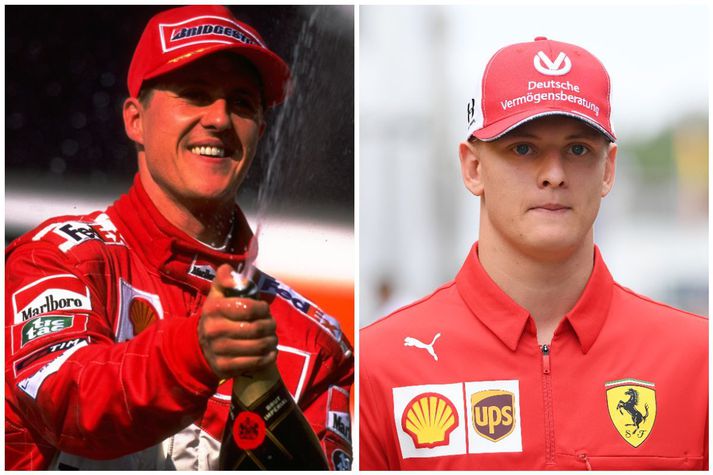 Schumacher feðgarnir Michael og Mick