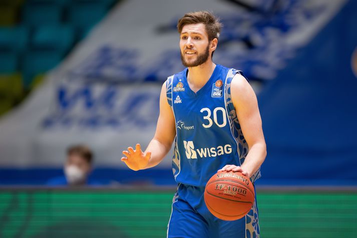 Jón Axel Guðmundsson í leik með Fraport Skyliners.