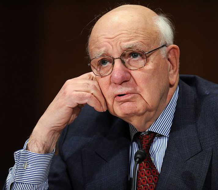 Paul Volcker stýrði Bandaríkjunum út úr verðbólguskeiði sem seðlabankastjóri og talar nú fyrir verndun laxastofna.
Nordic Photos/AFP