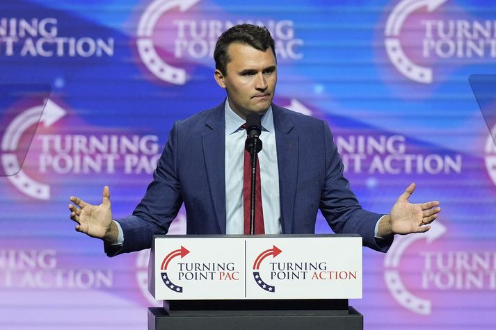 Charlie Kirk, bandamaður Donalds Trump.