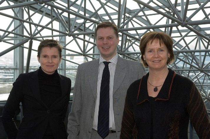 Svafa Grönfeldt, rektor HR, Kjartan Magnússon, stjórnarformaður OR, og Kristín Ingólfsdóttir, rektor HÍ.