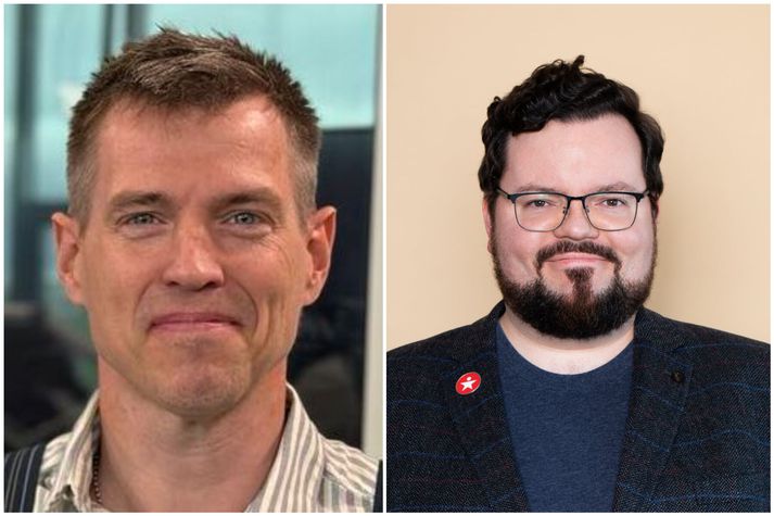 Sæþór Benjamín Randalsson, nýkjörinn varaformaður Sósíalistaflokksins, til vinstri og Jón Ferdínand Estherarson, nýkjörinn formaður Sósíalistaflokks Íslands, til hægri.