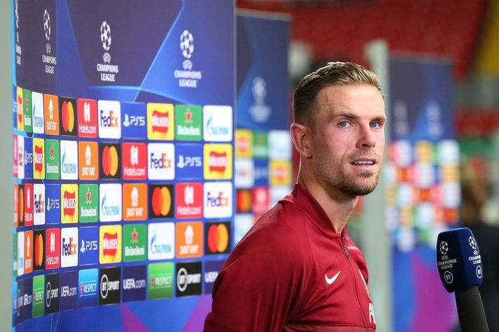 Jordan Henderson í viðtali eftir sigurinn góða í gærkvöld.