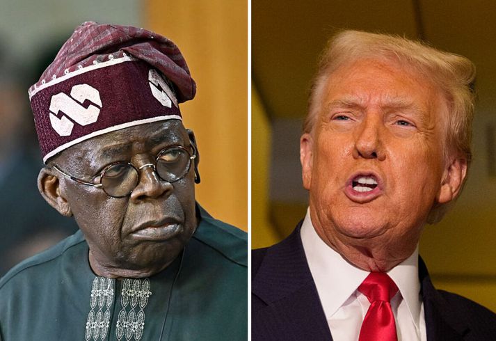 Bola Tinubu, forseti Nígeríu, og Donald Trump, forseti Bandaríkjanna.