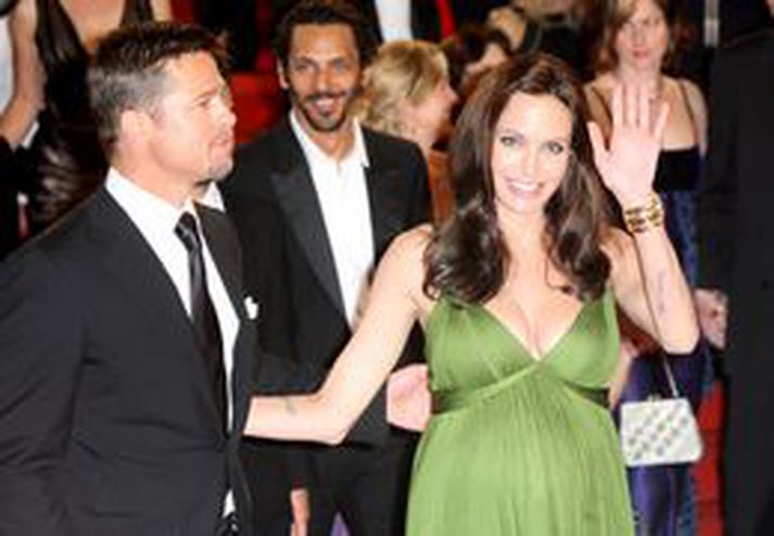Brad Pitt og Angelina Jolie.