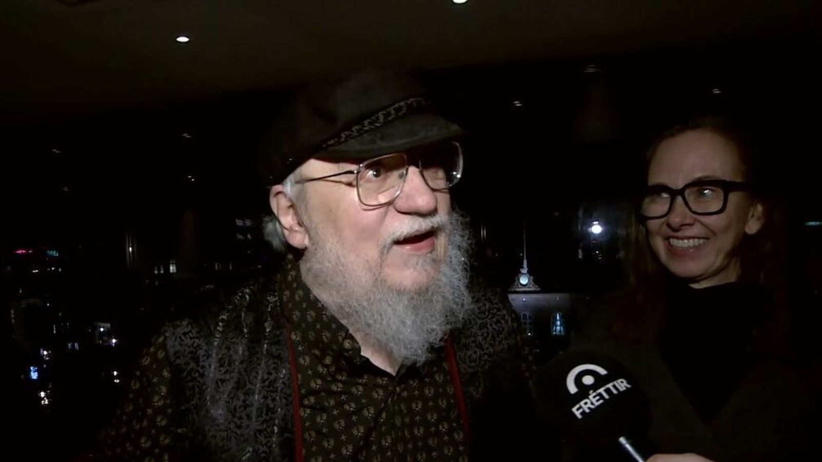 George R. R. Martin á Ís­landi: „Það er smá svalt hérna“