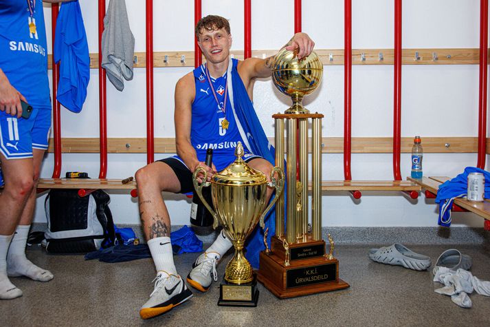 Hilmar Smári Henningsson eftir oddaleik Tindastóls og Stjörnunnar um Íslandsmeistaratitilinn. Garðbæingar unnu leikinn, 82-77.