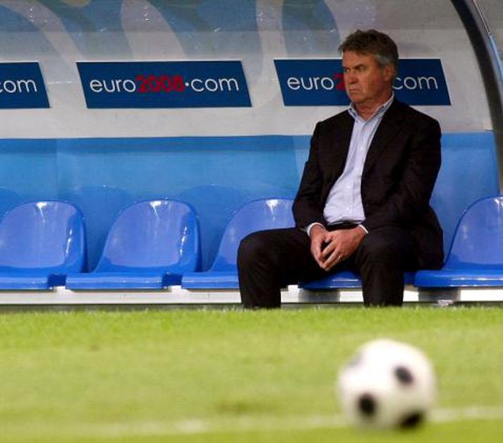 Guus Hiddink, þjálfari Rússlands.