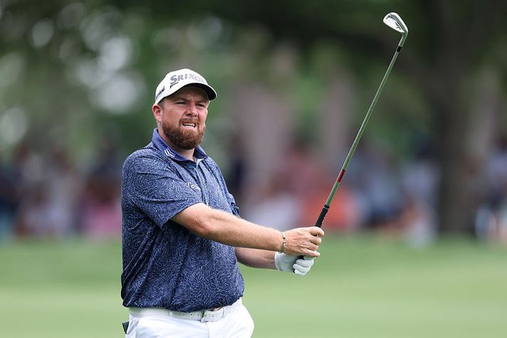 Shane Lowry var reiður í dag.