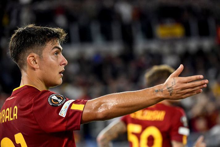 Paulo Dybala hefur skorað fimm mörk í átta leikjum með Roma í Seríu A á tímabilinu og tvö mörk í þremur leikjum í Evrópudeildinni.