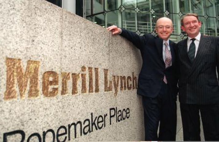 Stjórnendur hjá Merrill Lynch. Þeir brosta varla jafn mikið í dag enda skilaði bankinn fyrsta tapi sínu í sex ár.