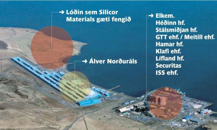 Um 870 manns starfa hjá þeim tíu fyrirtækjum sem nú eru á Grundartanga í Hvalfirði.