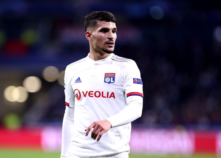 Houssem Aouar hefur fengið mikið lof fyrir frammistöðu sína með Lyon í Frakklandi.