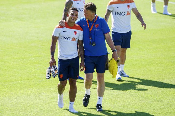 Depay og van Gaal endurnýja kynnin hjá Manchester United.