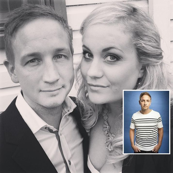 Heiðar Austmann útvarpsmaður á FM957 og unnusta hans Stefanie.