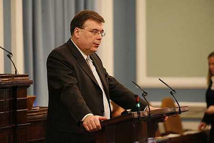 Geir H. Haarde, forsætisráðherra.