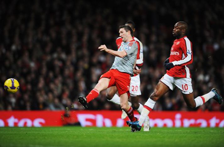 Robbie Keane skoraði fallegt mark gegn Arsenal um helgina