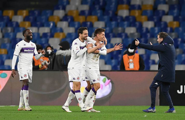 Fiorentina sló Napoli úr leik í Coppa Italia í kvöld.
