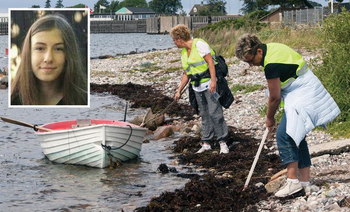 Lögregla notaðist við leitina að Emilie við kafara, dróna, lögregluhunda, þyrlu og mörg hundruð leitarmanna.