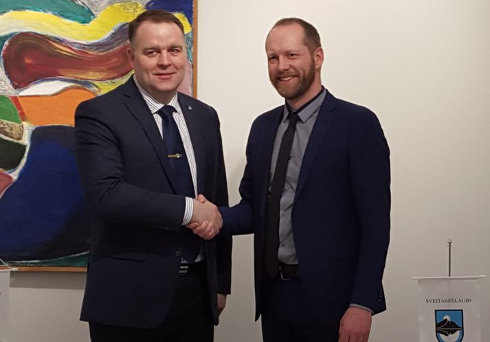 Björn Ingi Jónsson, bæjarstjóri Hornafjarðar, og Guðmundur Ingi Guðbrandsson, framkvæmdastjóri Landverndar.
