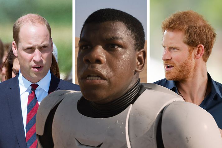 Vilhjálmur, John Boyega og Harry.