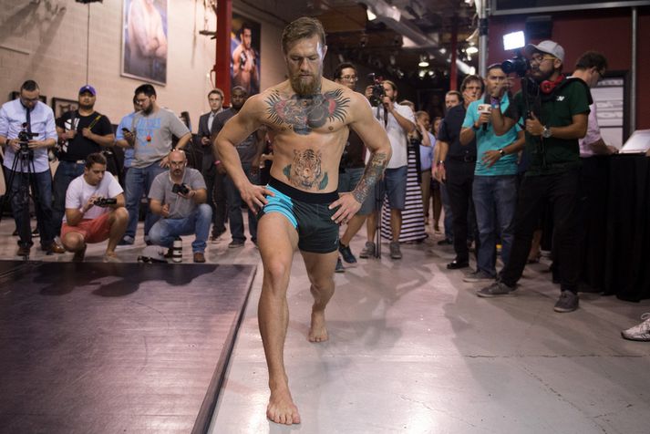 Conor McGregor hefur talað hátt og mikið í aðdraganda bardagans.