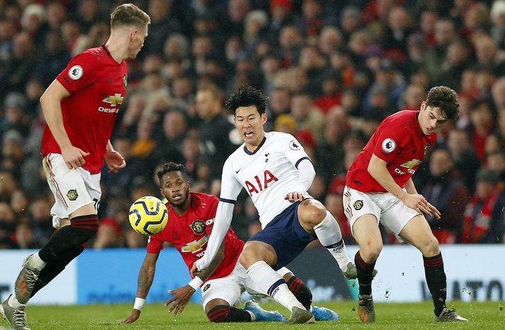 Úr leik liðanna í desember sem Man Utd vann 2-1 þökk sé tvennu frá Marcus Rashford.