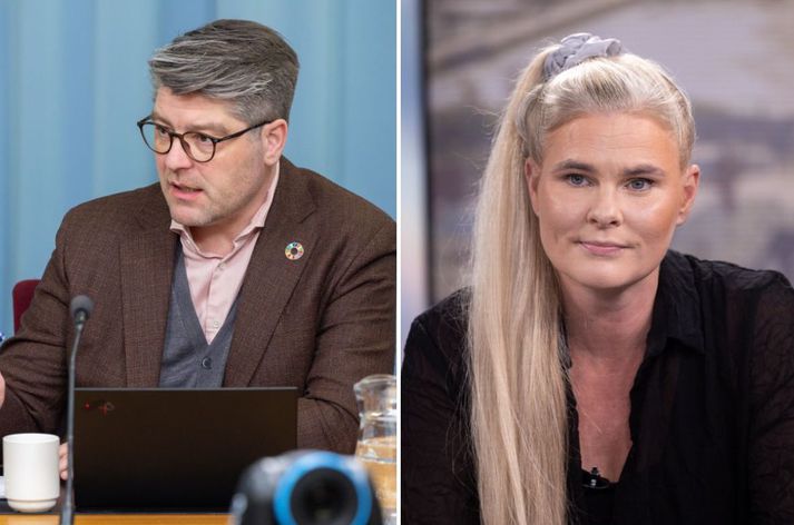 Orri Páll Jóhannsson er þingflokksformaður VG. Hildur Sverrisdóttir er þingflokksformaður Sjálfstæðisflokks.