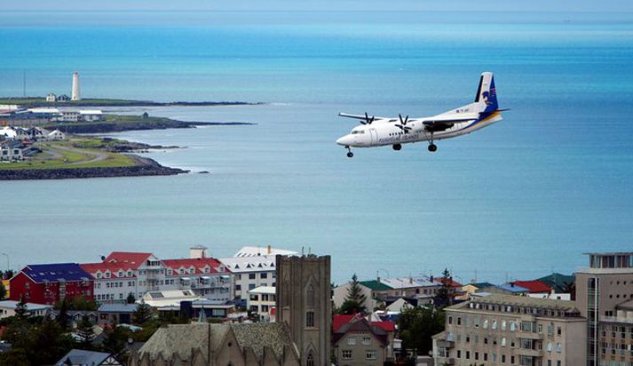 Fokker-vélarnar eru aðallega notaðar í innanlandsflug.