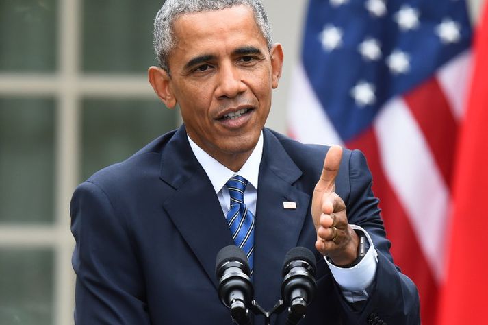Barack Obama Bandaríkjaforseti.