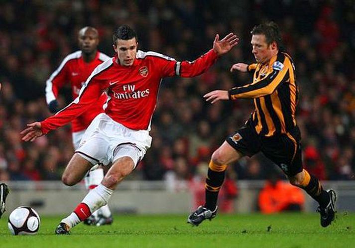 Robin van Persie í leik með Arsenal.