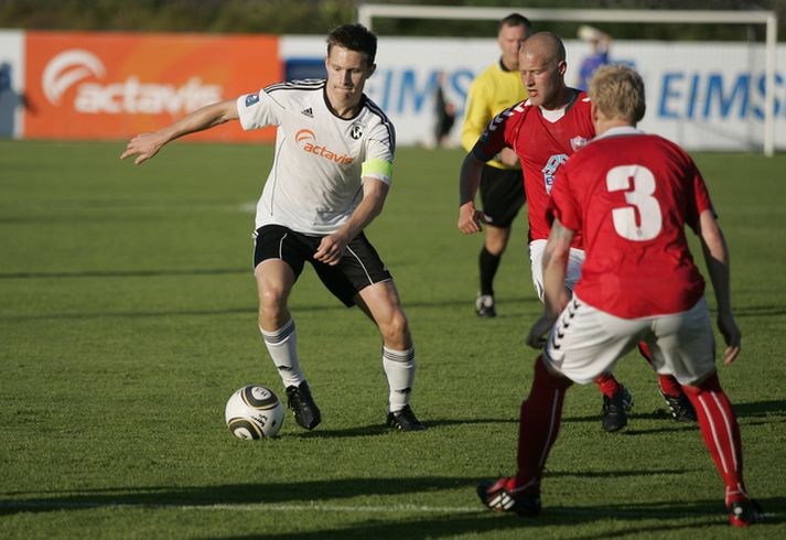 Matthías í leik með FH gegn Val á síðustu leiktíð.