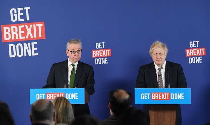 Michael Gove og Boris Johnson árið 2019.