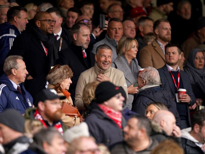 Clattenburg í stúkunni á leik Nottingham Forest og Liverpool fyrr á tímabilinu.