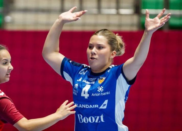 Ásthildur Jóna Þórhallsdóttir átti frábærn leik í nótt og kom með beinum hætti að fjórtán mörkum íslenska liðsins.