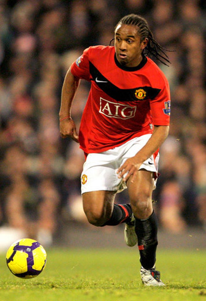 Anderson í leik með Manchester United.