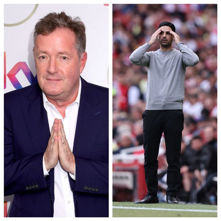 Piers Morgan og Mikel Arteta