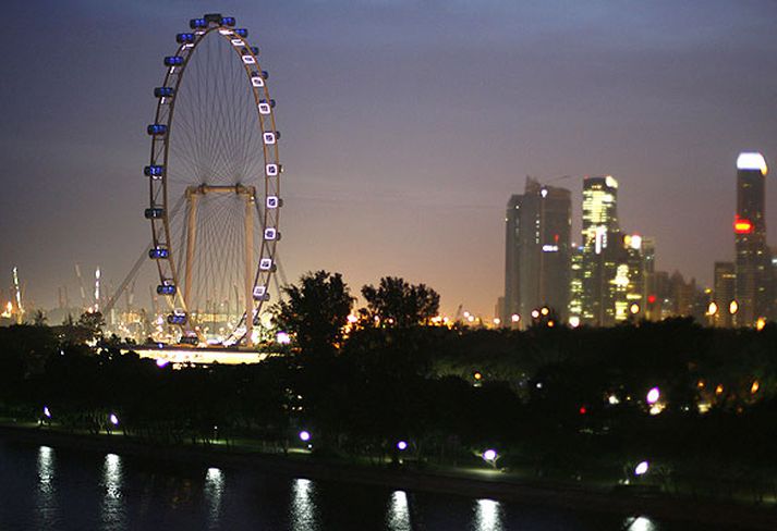 The Singapore Flyer.