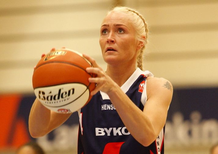 Birna Valgarðsdóttir var stigahæst hjá Keflvíkingum í kvöld.