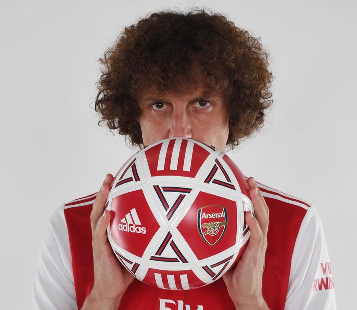 David Luiz í búningi Arsenal.